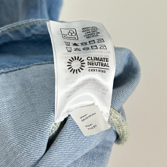 REFORMATION Sebastien Denim Midi Dress in Savannah Size US 6 NWT - Picture 9 of 12